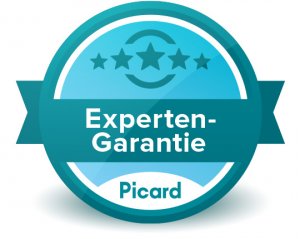 Experten-Garantie: Das Siegel von Picard mit einem Stern und einem Häkchen kennzeichnet erstklassige Fachkompetenz im Bereich Hörakustik seit 1974.