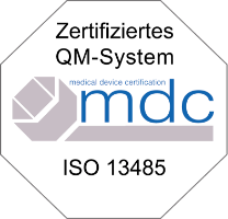 Auszeichnung der MDC für ein zertifiziertes QM-System nach ISO-13485