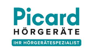 Picard Hörgeräte – Logo mit dem Slogan 'Ihr Hörgerätespezialist'